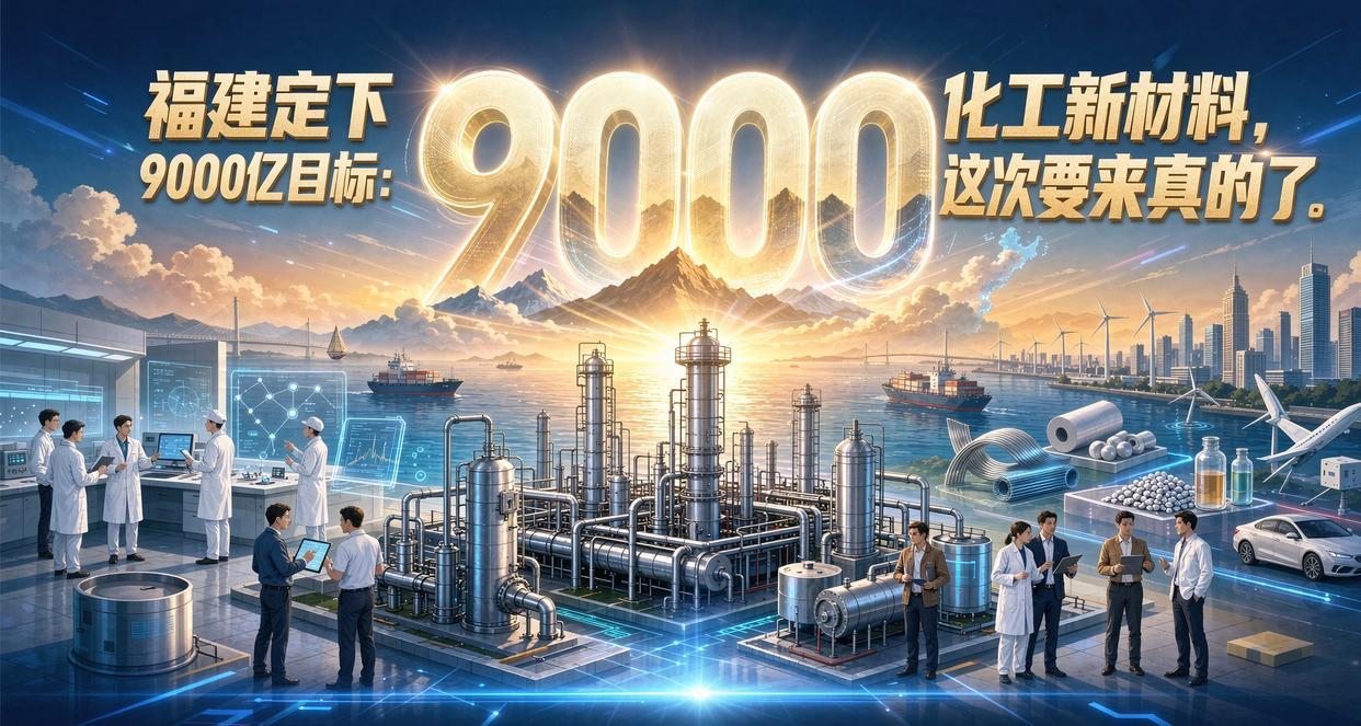 福建定下9000亿目标：化工新材料，这次要来真的了
 这份《福建省“十五五”新材