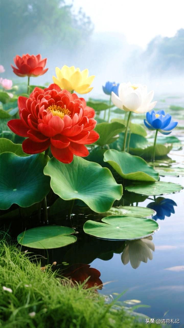 春夏更替，日月运行，心外无法，满目青山，莲荷入梦，择善而交，因果同在，真实不虚…