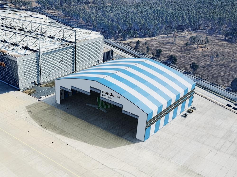 近日，神鹰航空计划为空客机队建造一个新机库，这座机库建筑面积约6400平方米，可