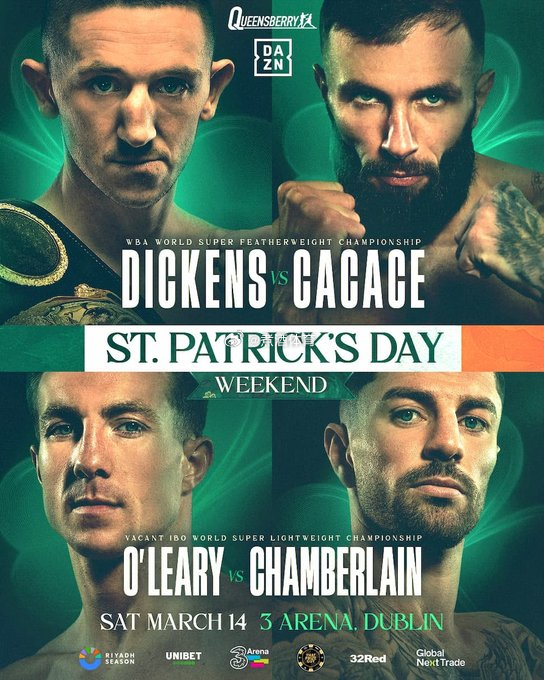 拳坛速递 来盘一下接下来的比赛赛程：3月14日：小阿诺德-巴尔沃萨（Arnold