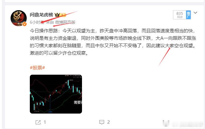 从早上到收盘前一直给大家强调风险，目前还没有调整结束，主要是市场提前对6月中旬美