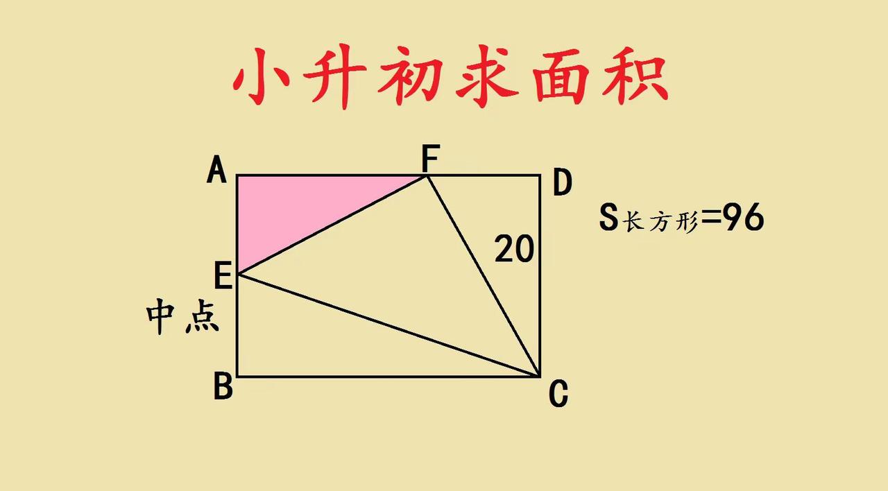 小升初学霸题。🔥小升初几何求面积：别硬算！找对“关系”才是关键！ 最近刷到一道