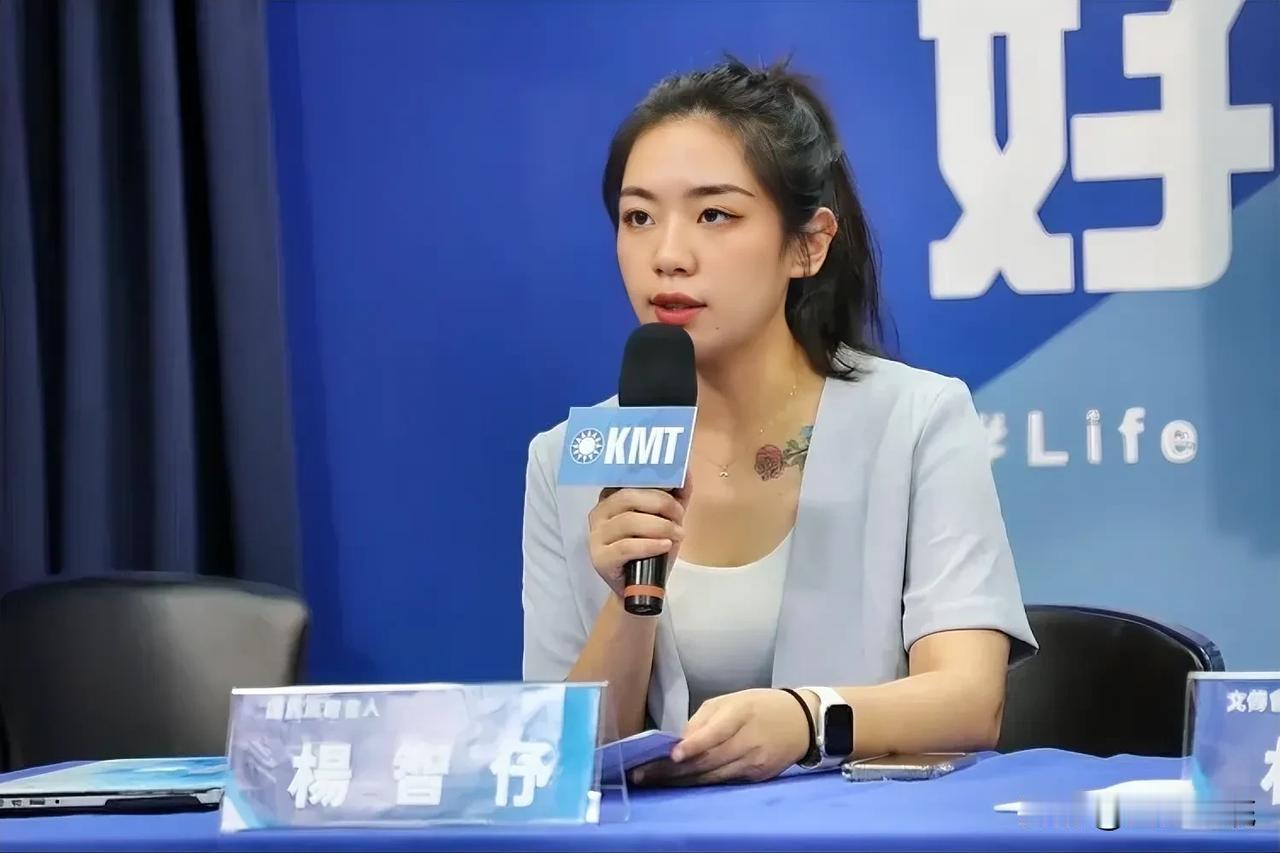 国民党发言人杨智伃纹的什么花？