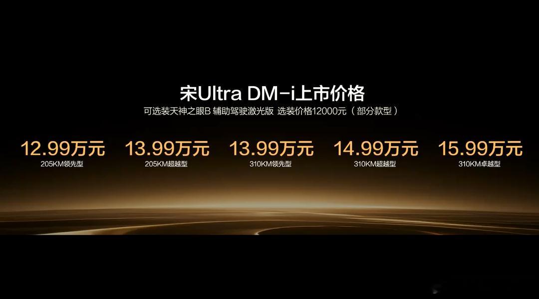 宋UltraDMi售12.99万起 5月28日，B级插混SUV比亚迪宋Ultra