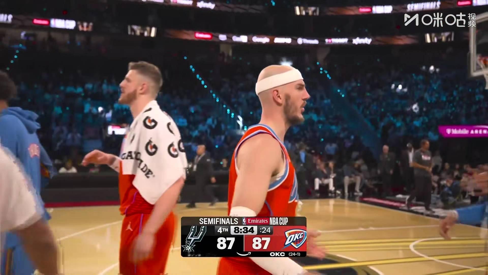 刺激！马刺vs雷霆