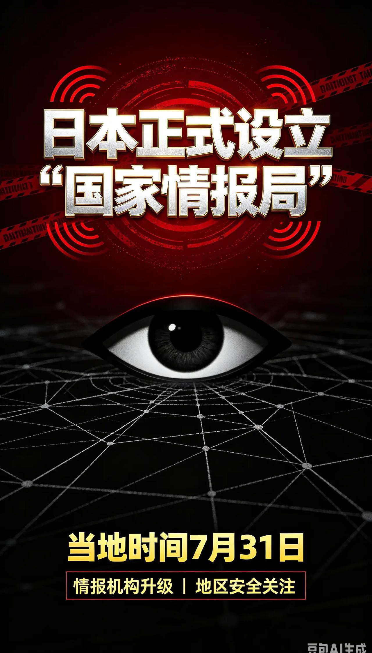 日本正式设立“国家情报局”，绝非普通机构改革，而是其突破战后安全框架、扩张情报能