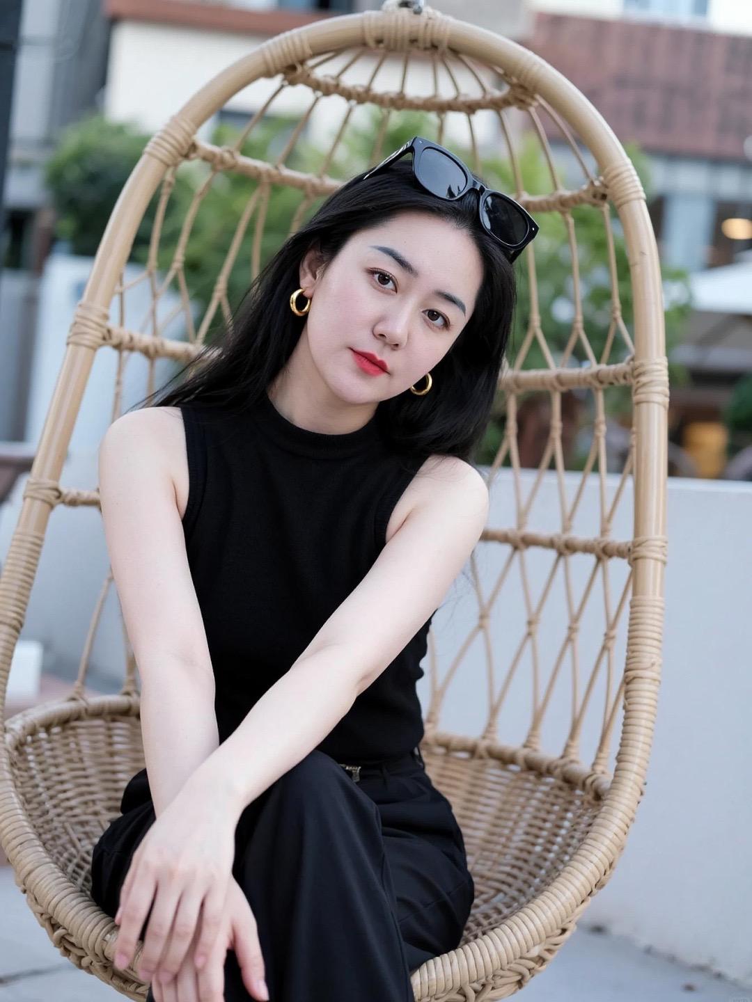 黑色露肩穿搭 ootd穿搭