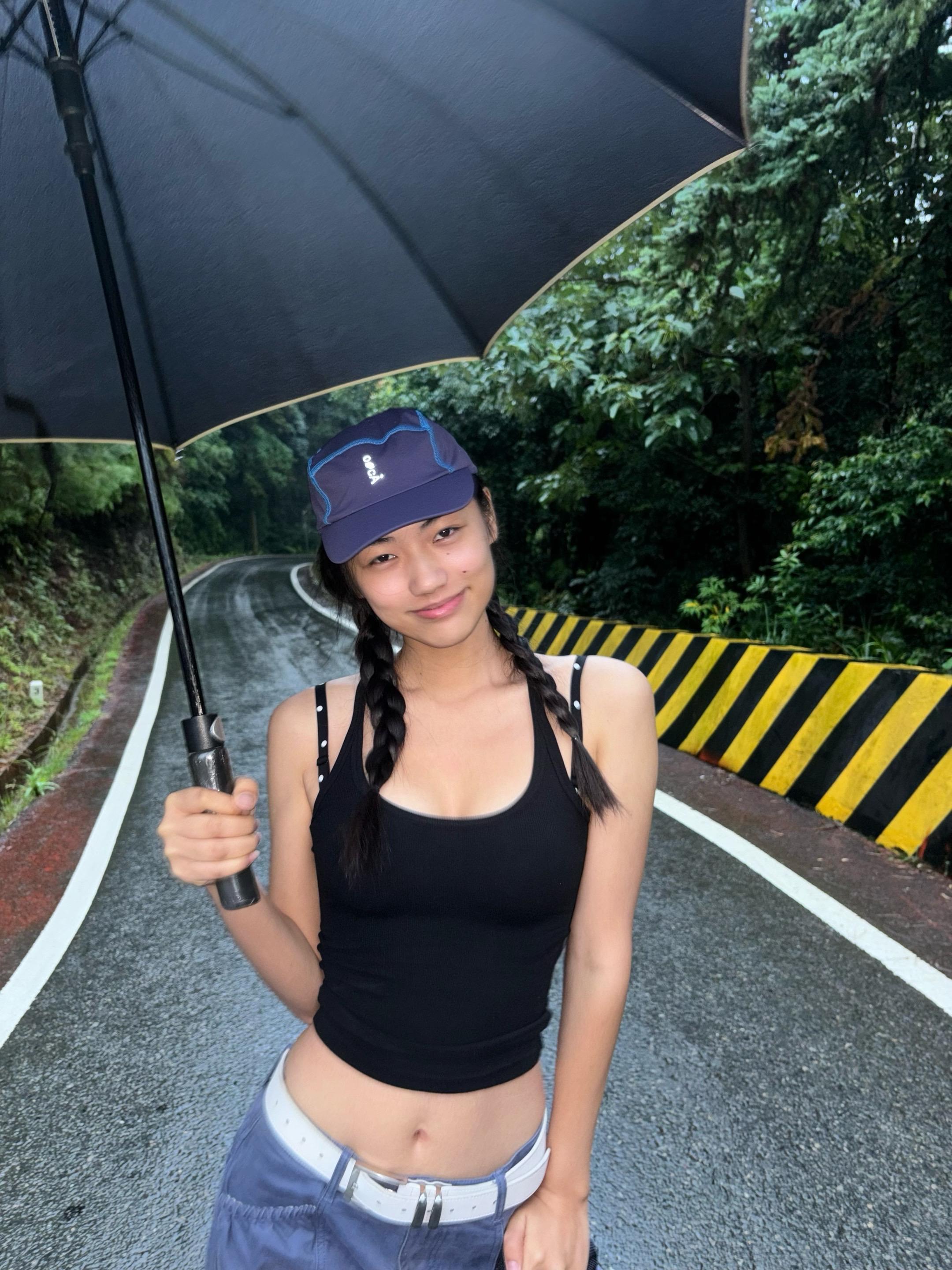 下雨天。