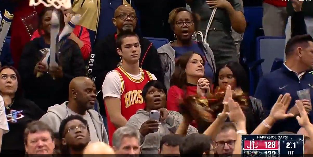 25-26赛季nba常规赛，鹈鹕加时133-126逆转击败火箭，鹈鹕队最多的时候