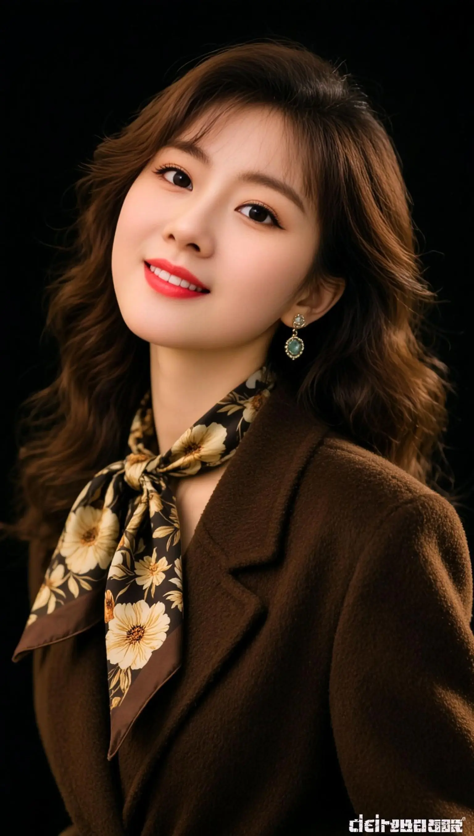 AI棕调复古照 ai创作