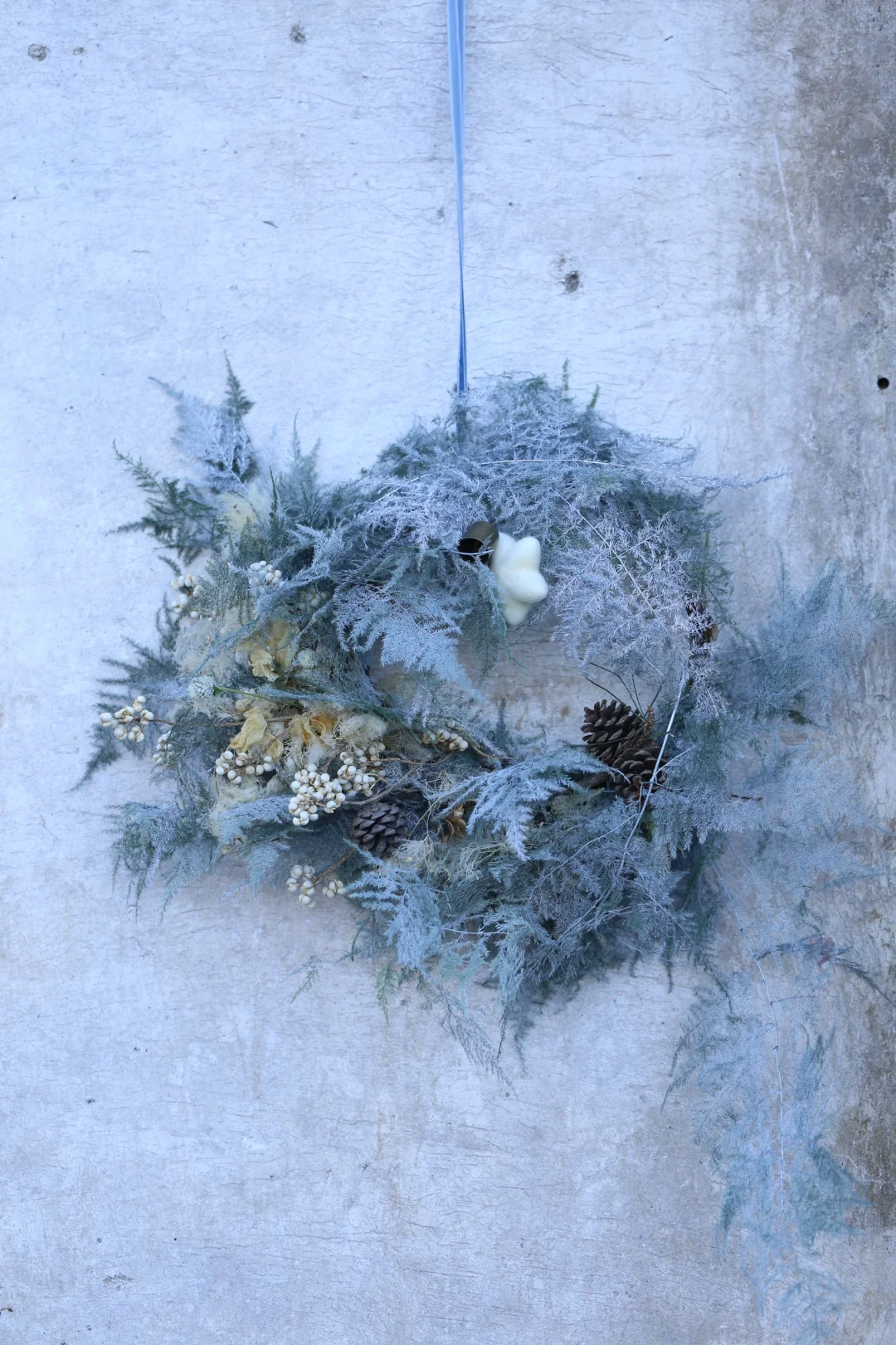 圣诞🎄🧑‍🎄花环之银色系：月夜银霜