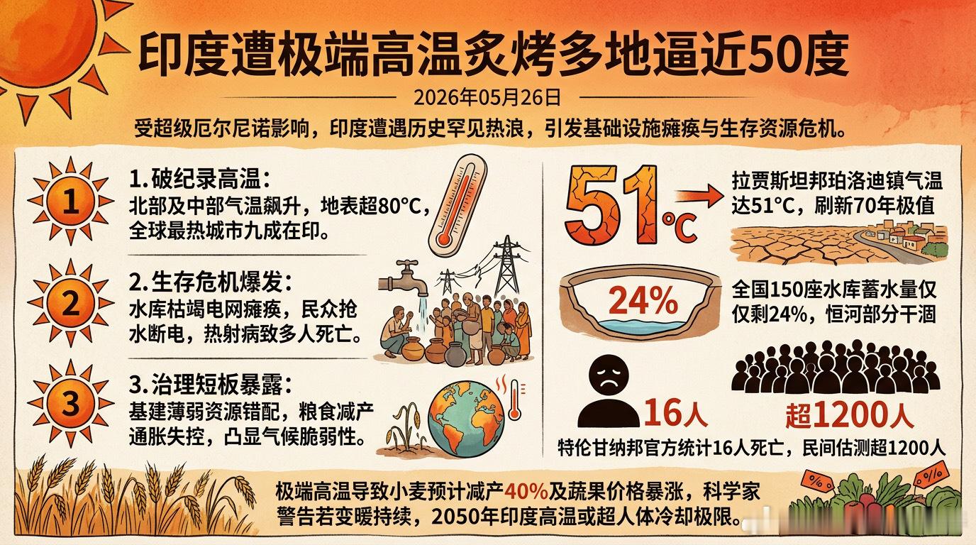 印度被烤糊了持续高温…印度人民用电方便不…印度新德里气温21日达到45.3摄氏度