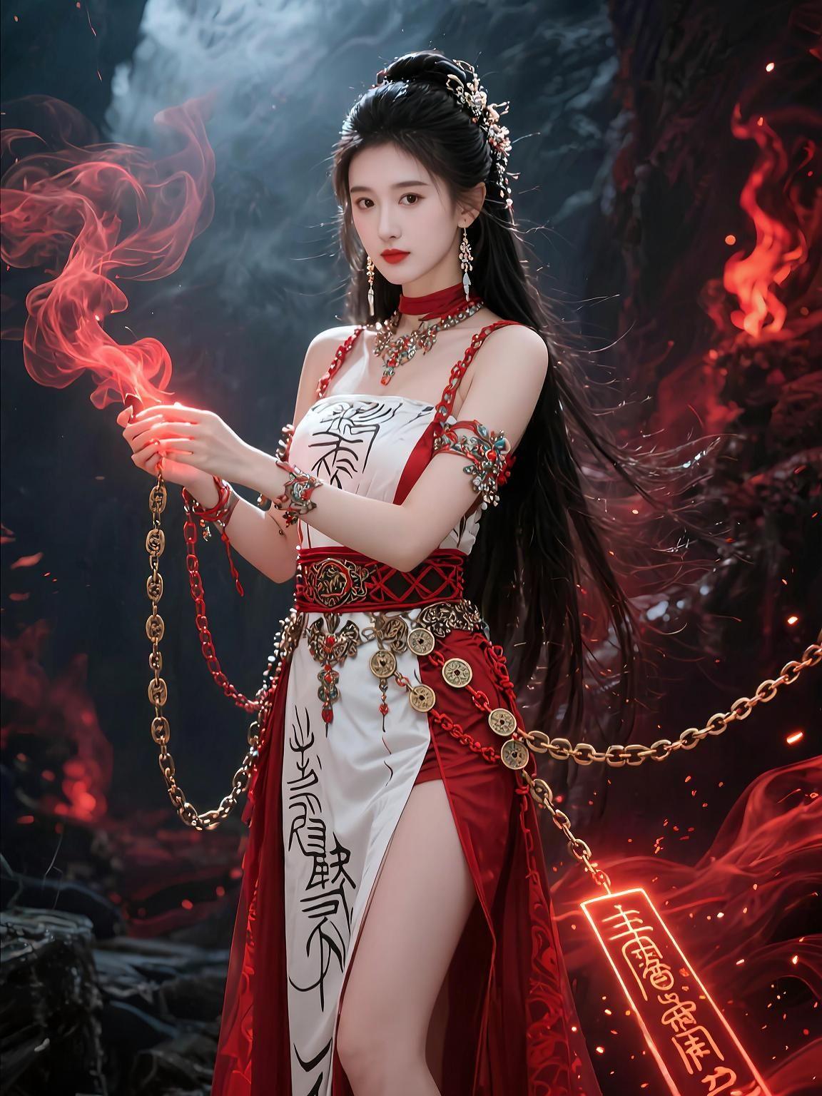 AI古风暗黑写真