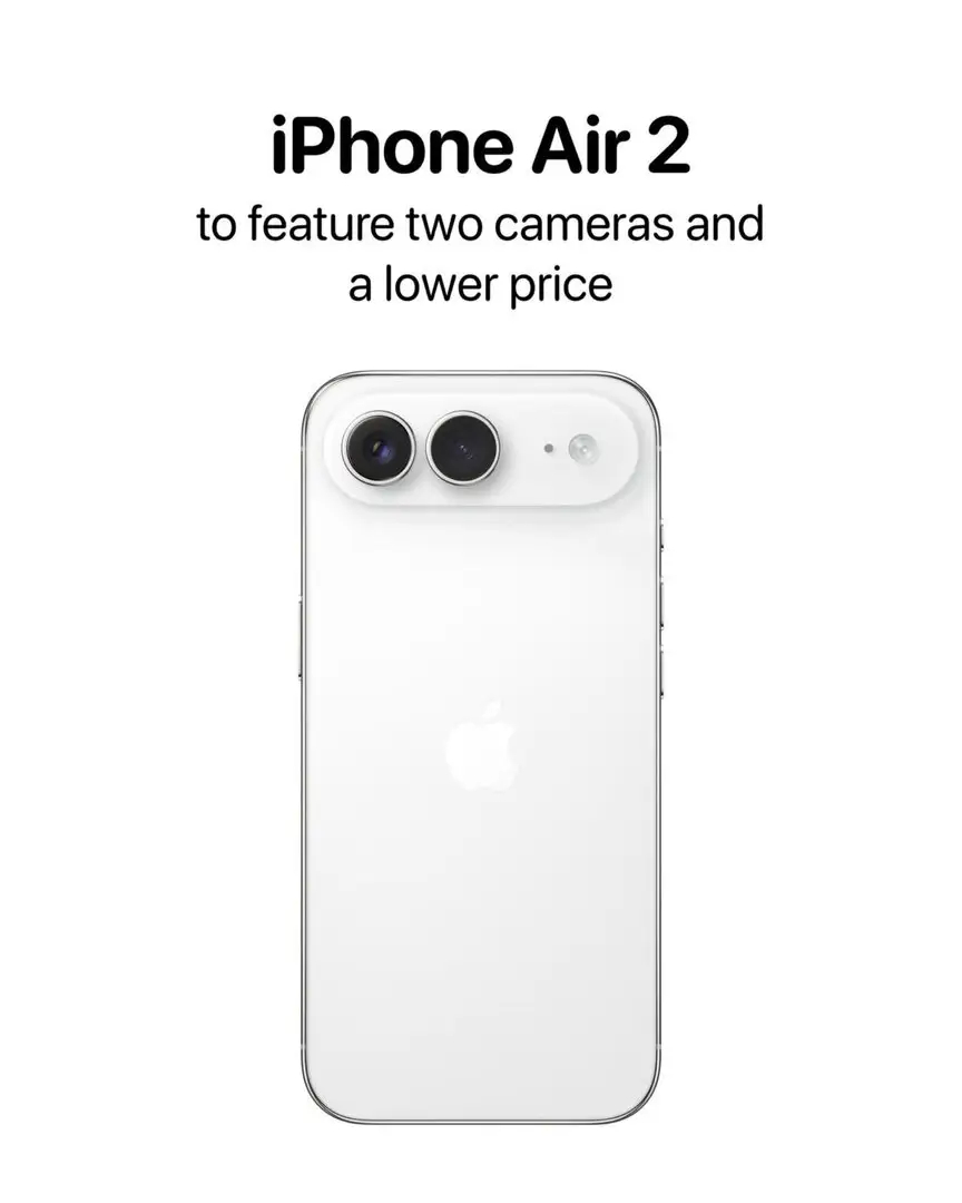 iPhoneAir2补齐三大短板与其说是补齐短板，不如说原本就应该是这样的新款有