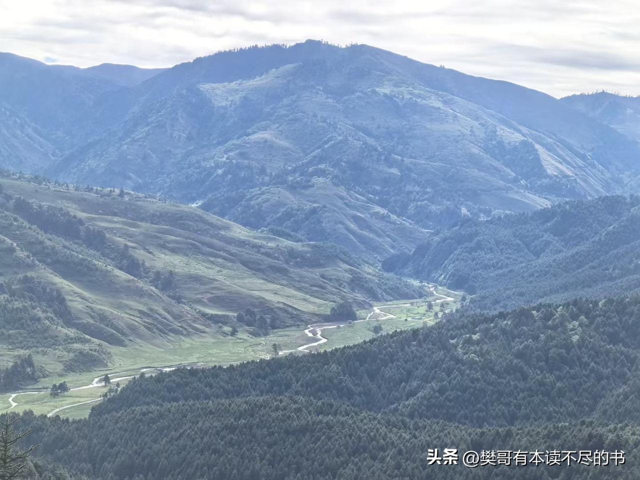真心话茶局群山环绕，蜿蜒的小路在两山之间的小块平地上穿行，顺着行走，连绵的群山会