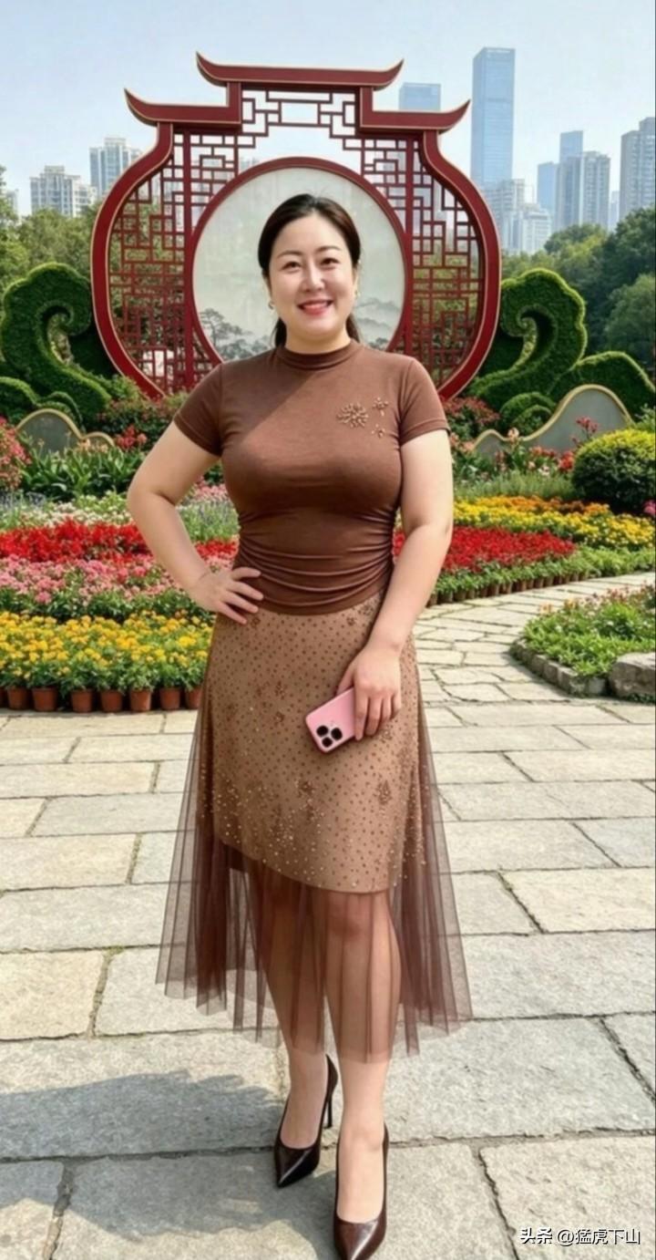 气质美女，颜值与身材并存，听说微胖才是极品，成熟御姐
