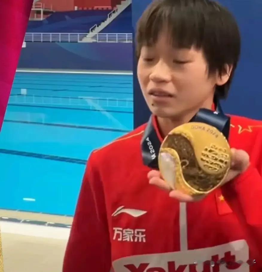 了不起的全红婵！全红婵这次在多哈世界锦标赛的赛场上又拿到了冠军，女子单人十米跳台