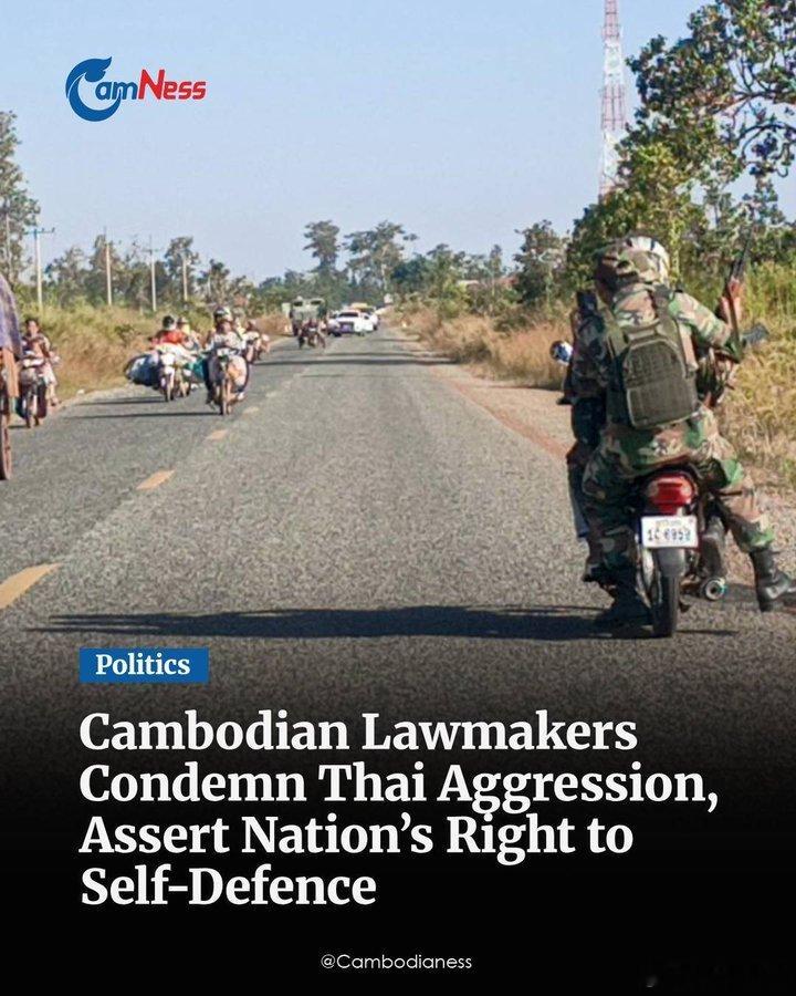 柬媒，柬埔寨参议院和国民议会强烈谴责泰国最近在柬埔寨境内发动的军事袭击，并警告说