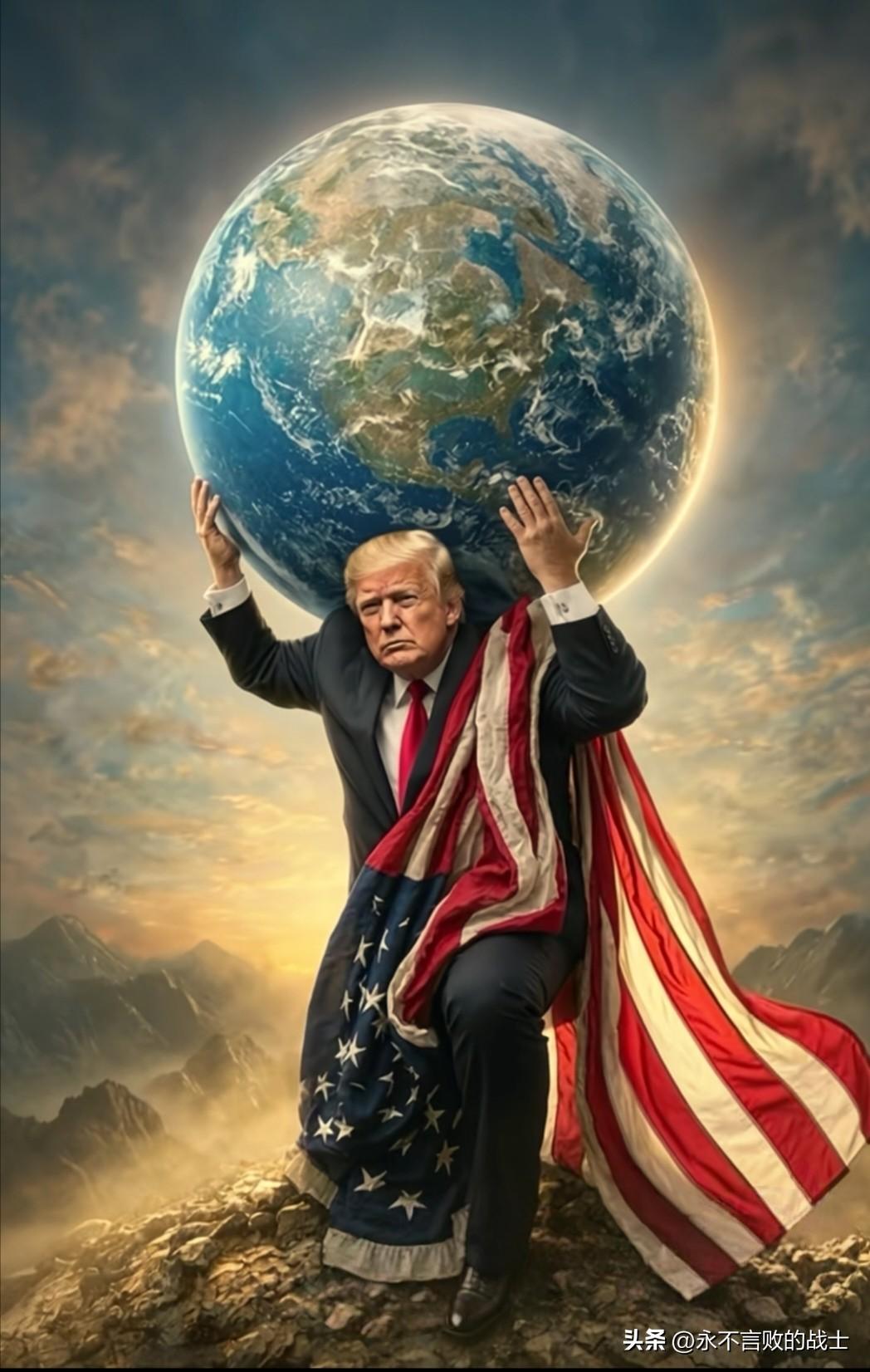 特朗普最近又双叒叕发帖了！

不过这回他没配什么长篇大论，就只是发了一张图，极具