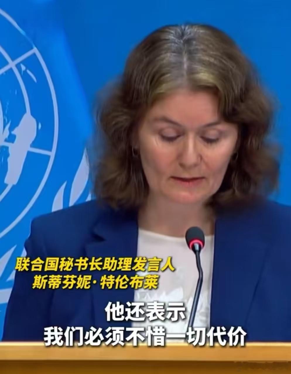 联合国称不惜一切代价避免伊以失控 联合国愿望是积极的，由于米国的霸权主义，肆无忌