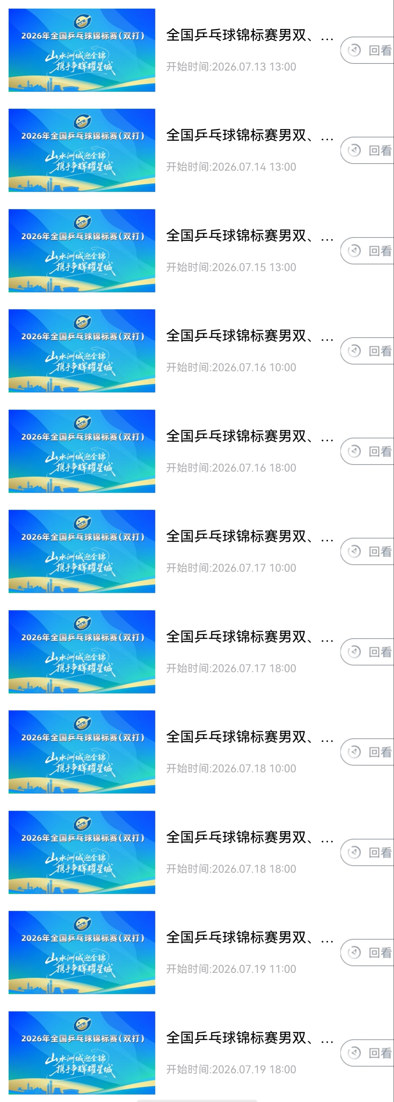咪咕静悄悄出了全国锦标赛双打赛程😅我名单呢7月13日 13:00 男双、女双、
