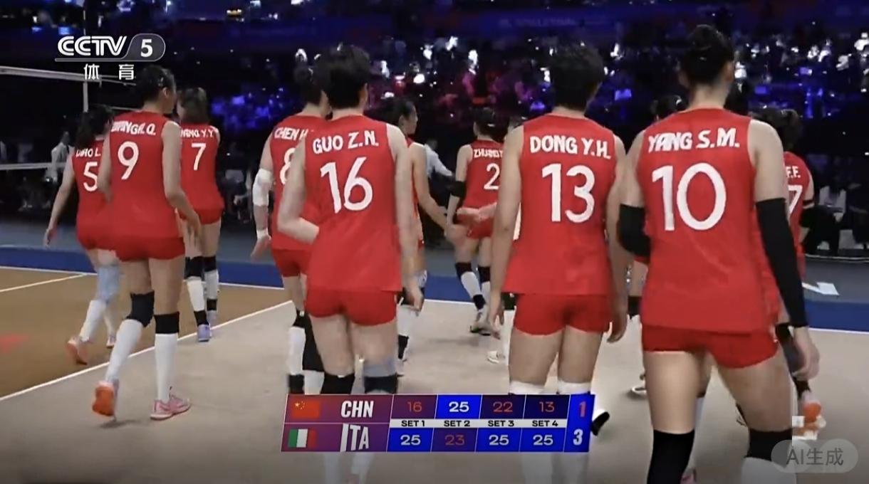世联赛季军战，中国女排1-3不敌世界第一意大利
 2026世界女排联赛总决赛三四
