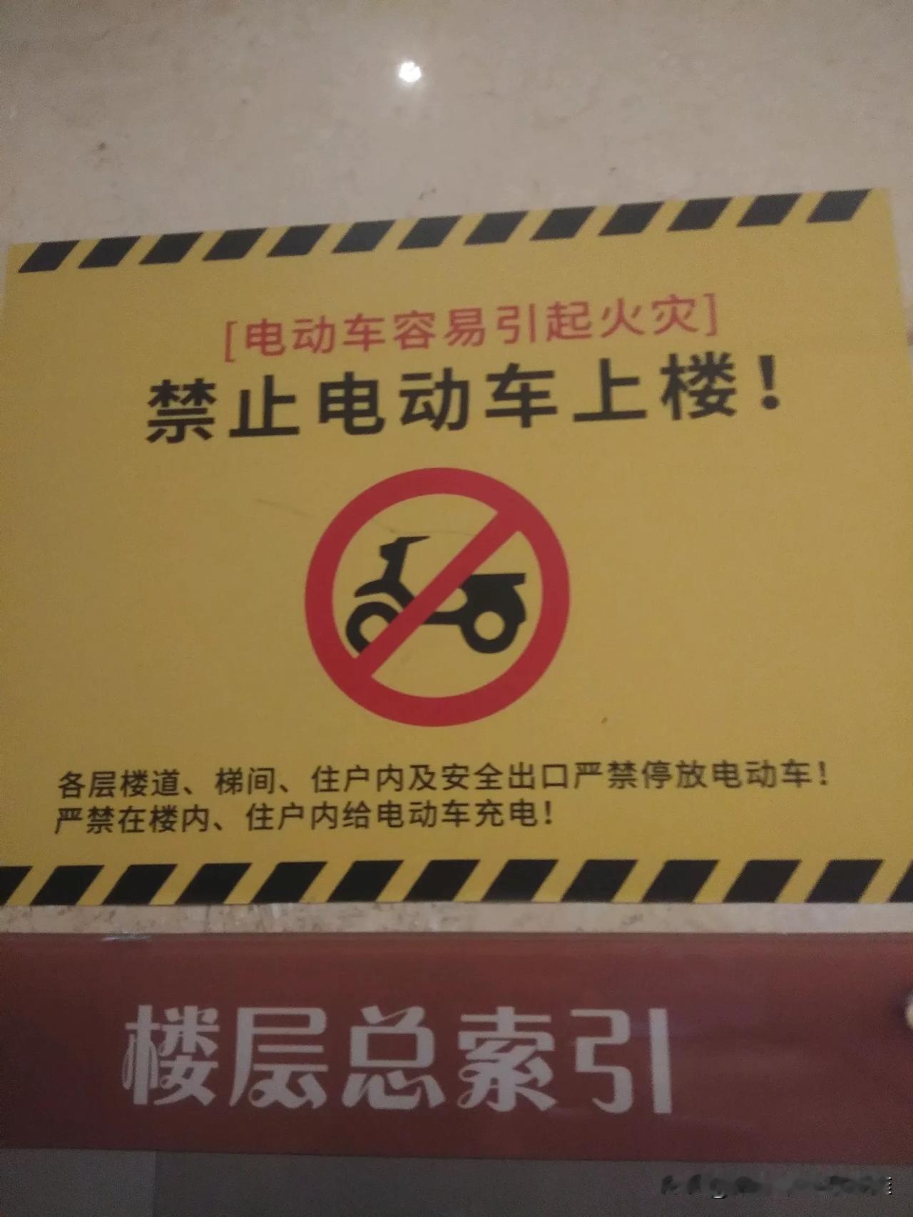 有些人真的就是脑子有问题。明明到处贴了“禁止电动车上楼”，充电桩随处可见，可是她