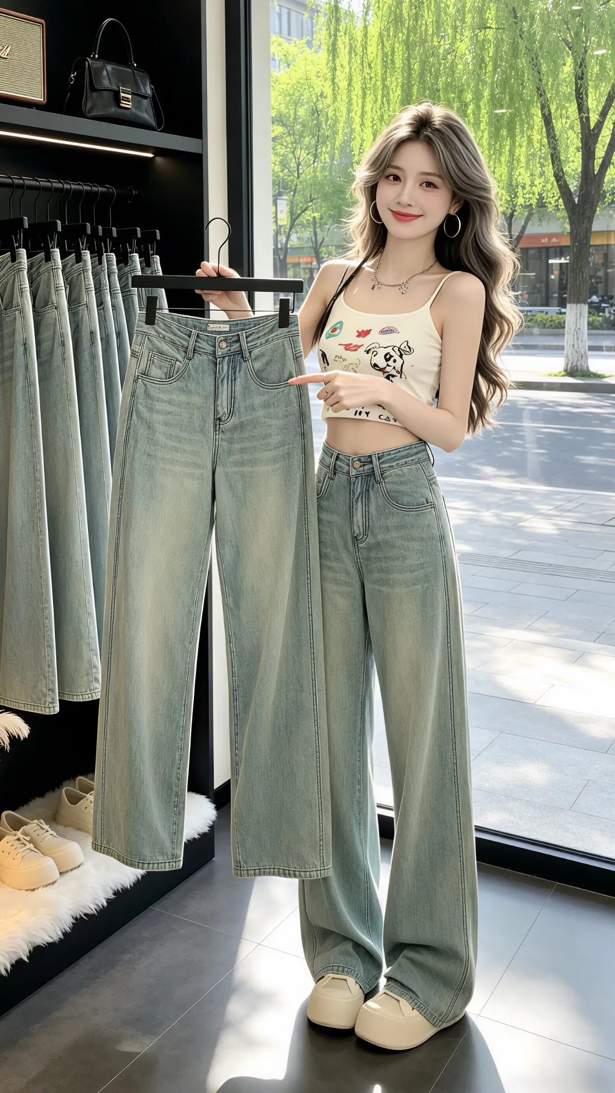 怎么将牛仔裤穿出高级感 夏日牛仔裤穿搭大赏 梨型身材必入牛仔裤 一眼就...