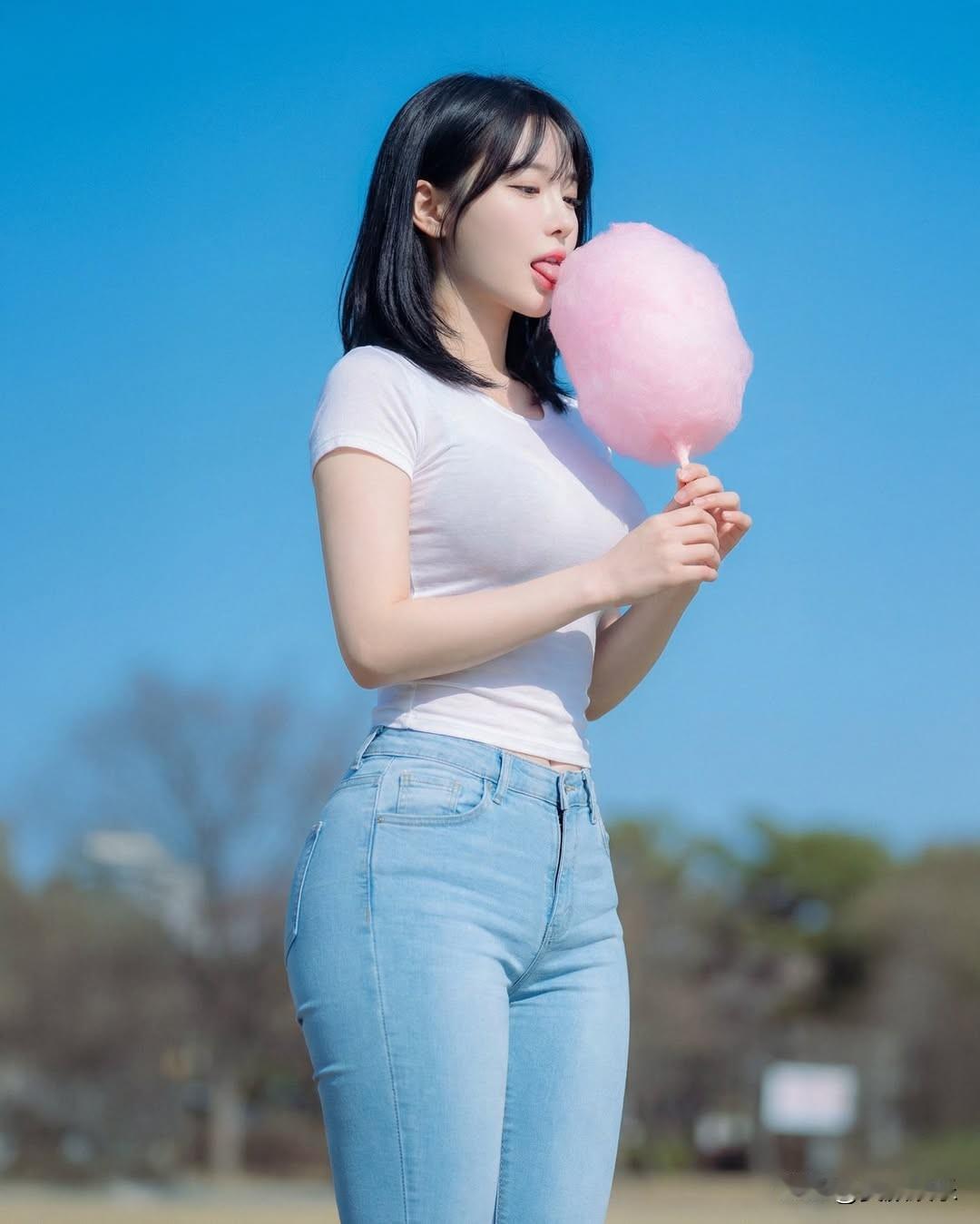 少女心满满，粉嫩棉花糖，夏日清新穿搭