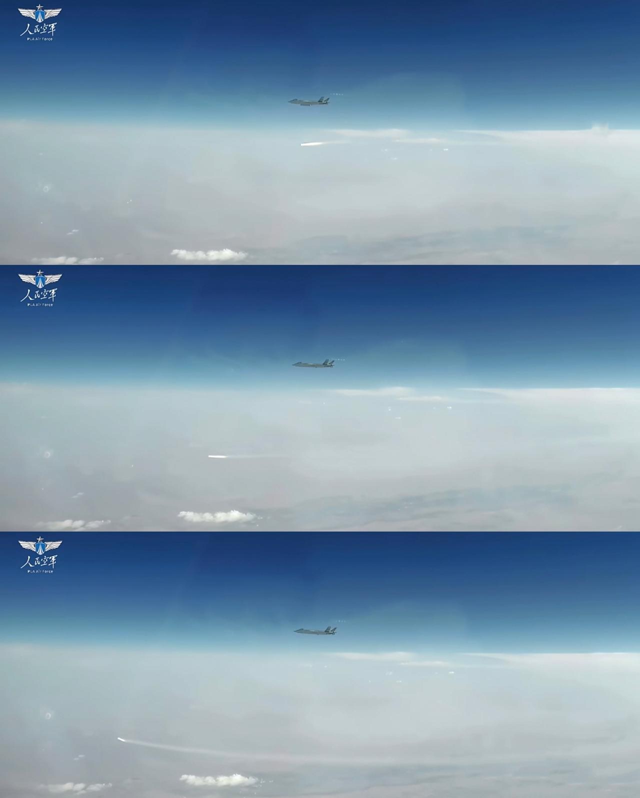 歼20空空导弹发射瞬间气场拉满!
 
在空军成立76周年主题微电影《梦远》中，歼