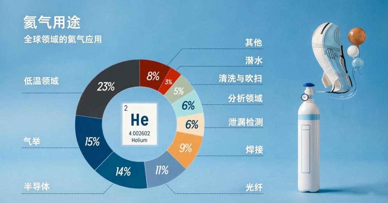 贵过黄金！战略稀有气体氦气彻底出圈，大国博弈刚需冷却剂，产业链及核心标的全梳理