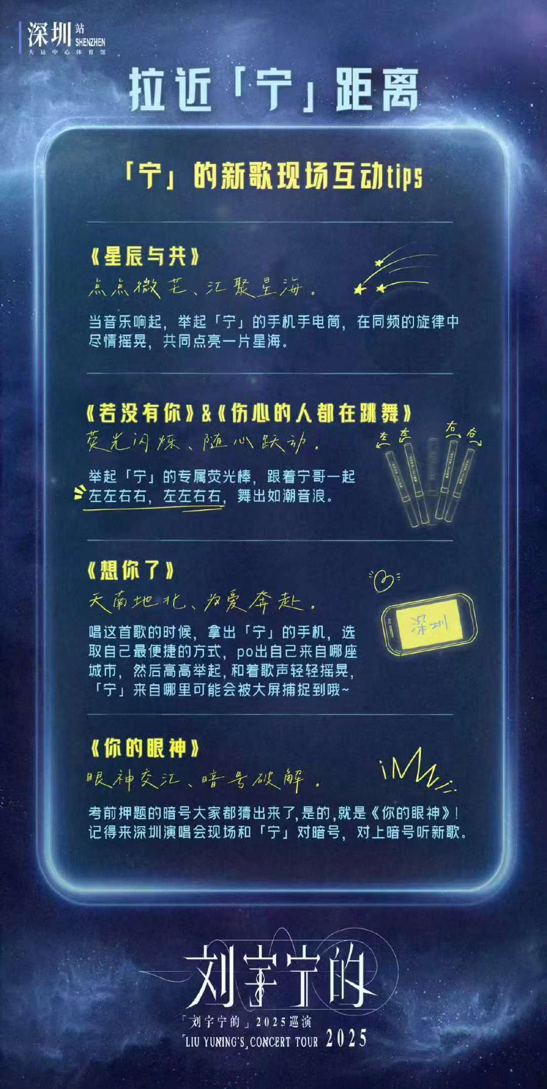 刘宇宁2025巡演现场互动玩法刘宇宁演唱会互动玩法 刘宇宁2025年巡演现场互动