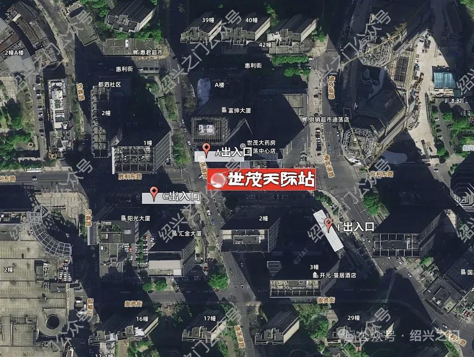 绍兴地铁每一站不是都有4个出口嘛，怎么绍兴4号线世茂天际站只有3个出入口？
梅龙