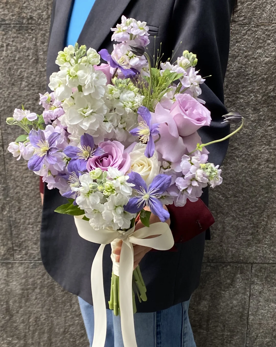 紫罗兰毕业手捧花🎓｜北京花店