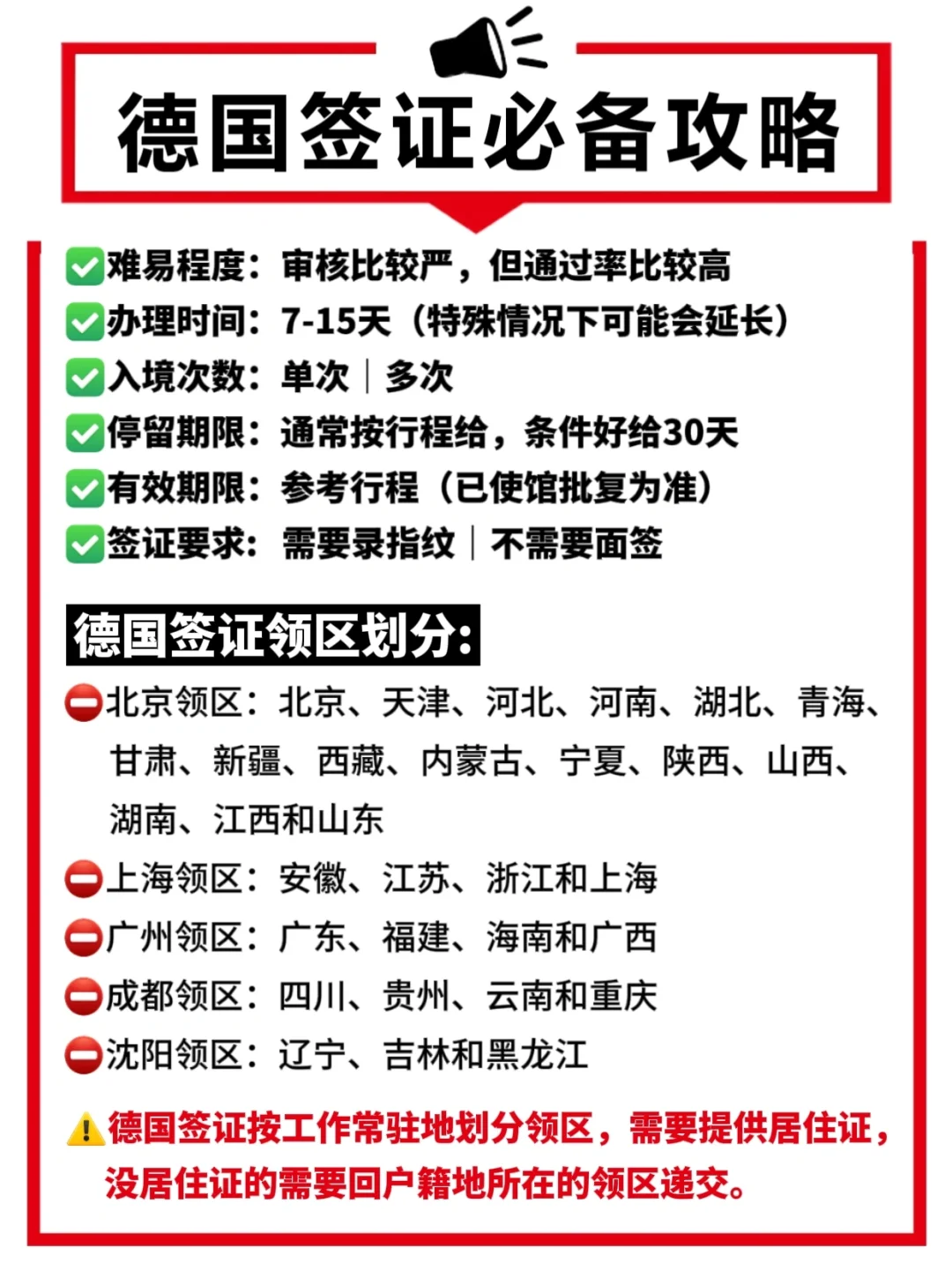 看懂德国签证要求，顺利下签不踩雷💣