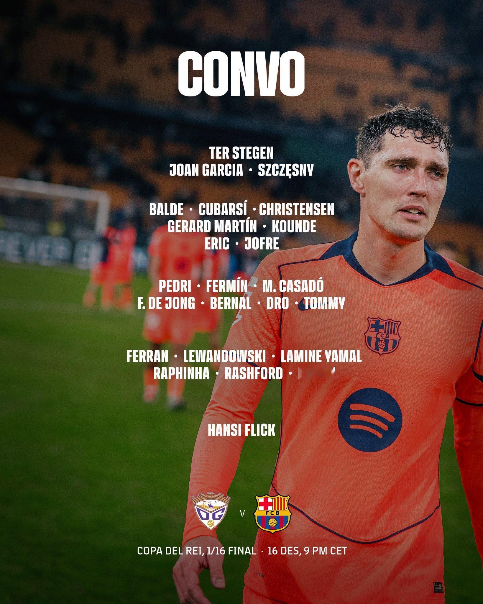 巴萨对阵瓜达拉哈拉大名单🔥🔥🔥🔥🔥🔥🔥🔥🔥🔥🔥巴萨热点现场