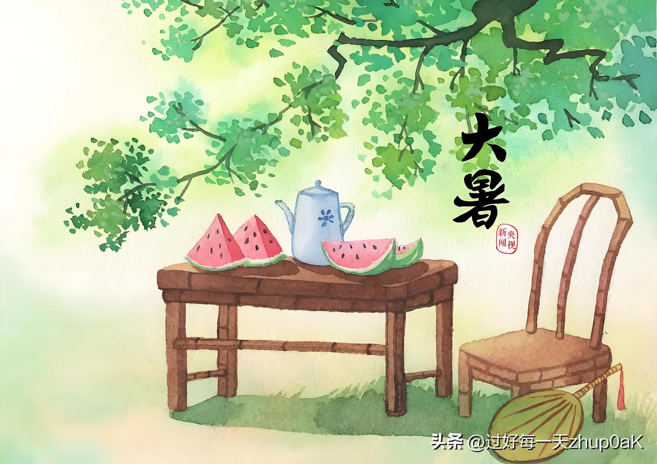 《大暑》
——金·赵元
旱云飞火燎长空，
白日浑如堕甑中。
不到广寒冰雪窟，
扇
