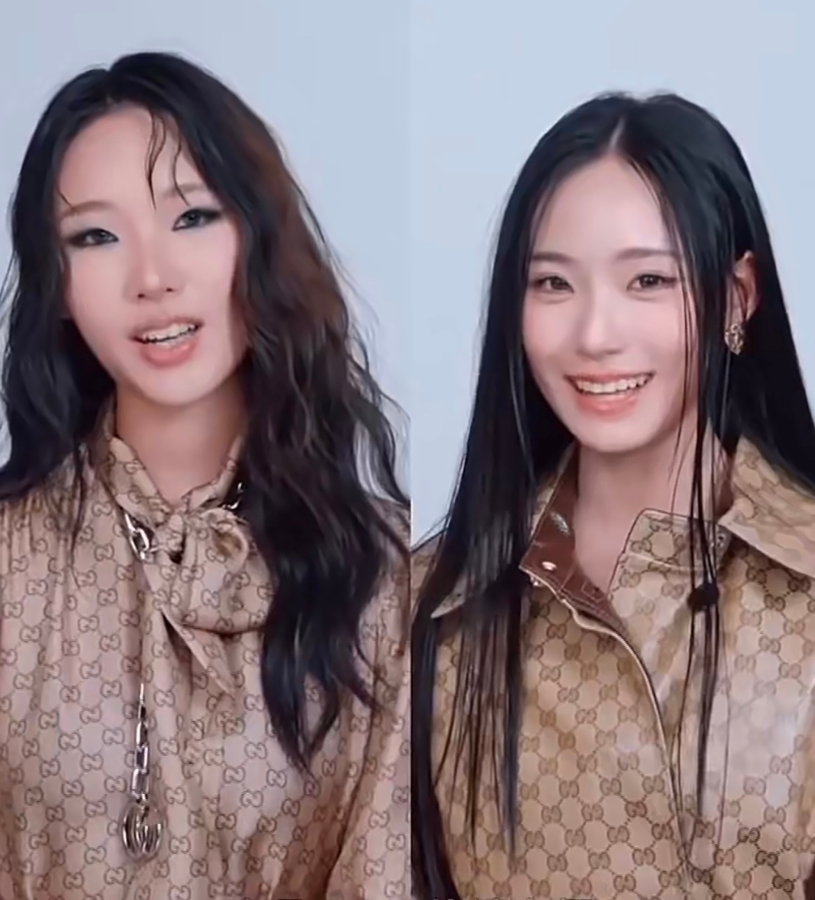 小S的大女儿和二女儿合体拍杂志，网上说她们是翻版的大S和小S。大女儿许曦文火辣有