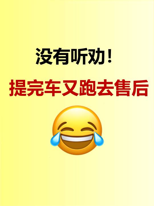 没听劝！提完车后又跑去售后