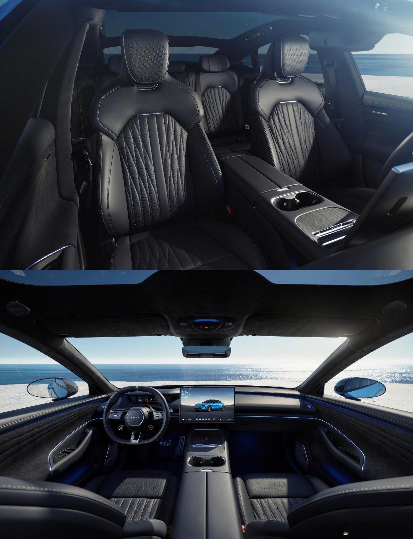 昨天直播雷总解释了新小米SU7座椅网友都说有“登味儿”说真的还真有点，黑色+缝线