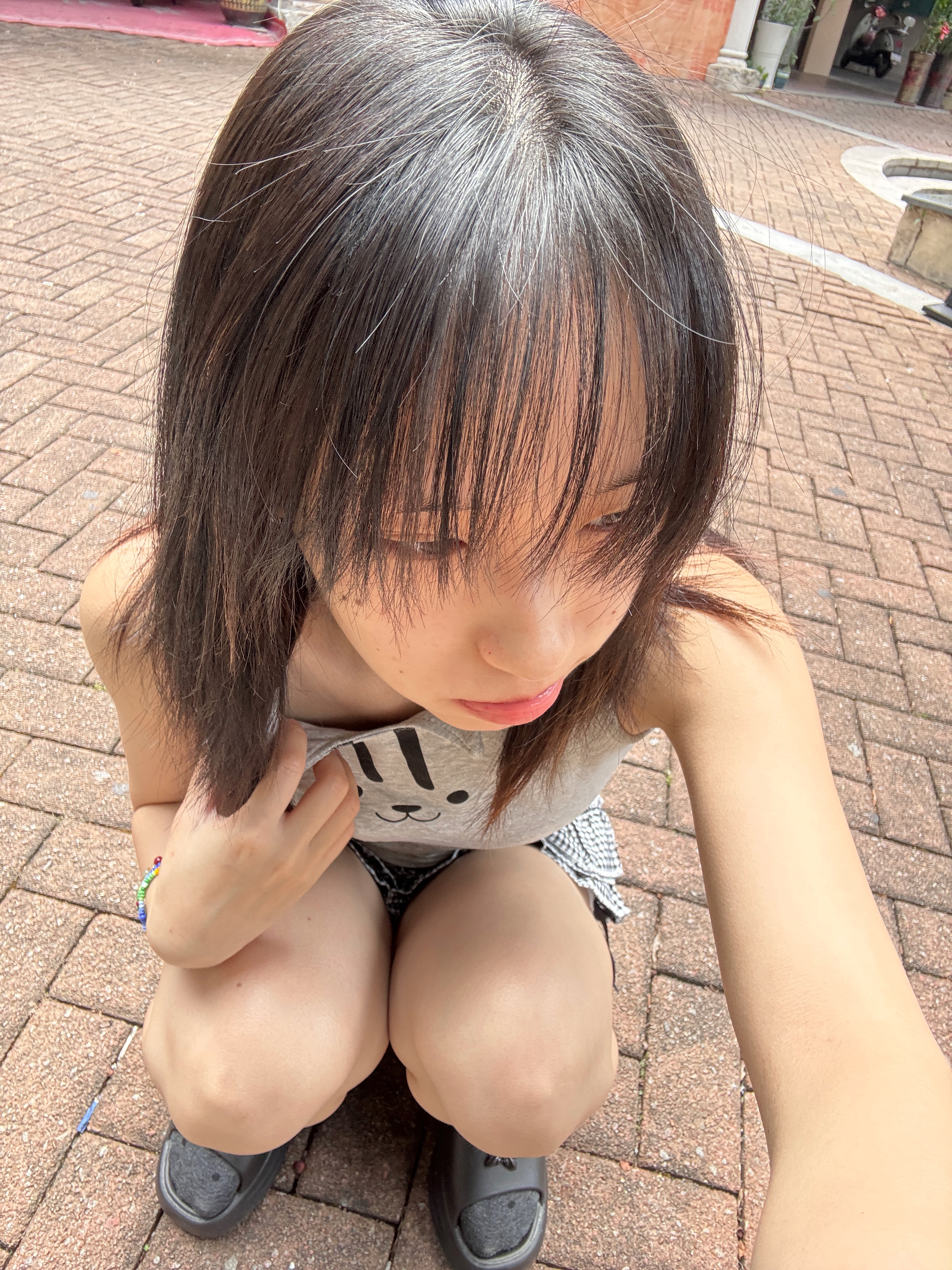 头长1米哈 小小的我真的晒黑了 ​​​