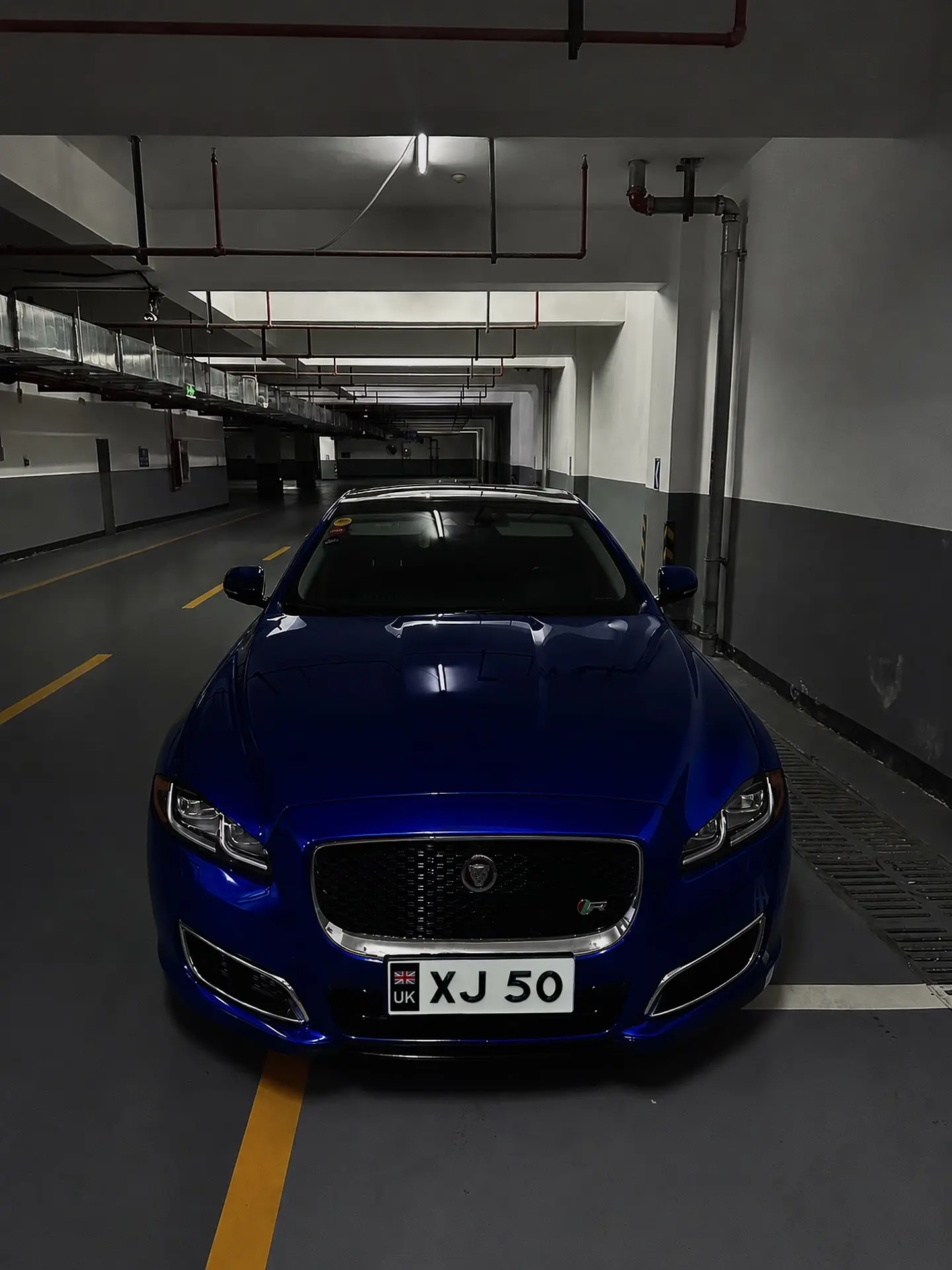 车库里的一抹蓝，Jaguar XJ50