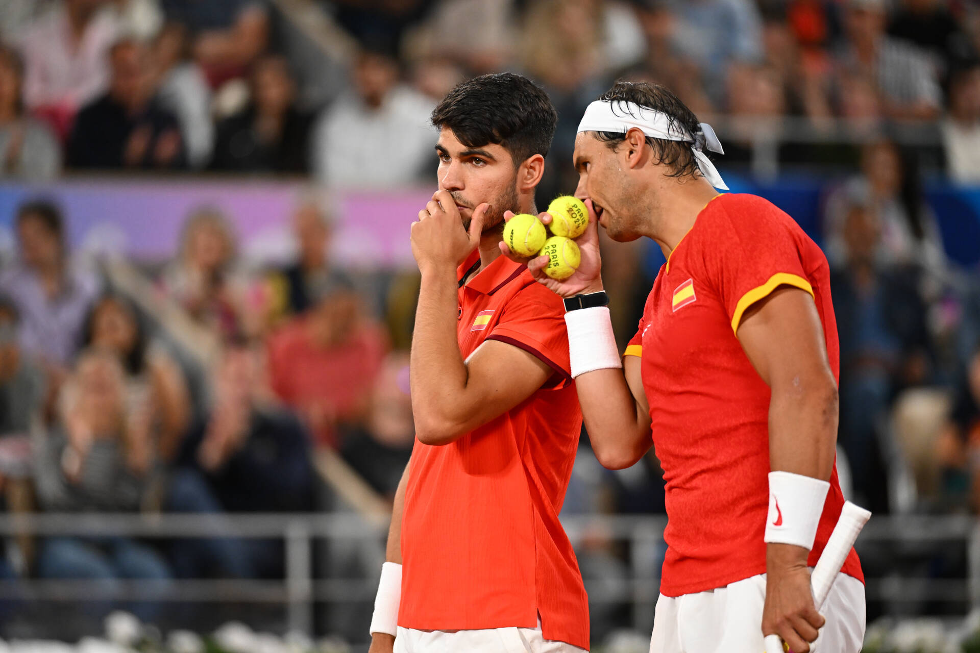 纳达尔/阿尔卡拉斯收获开门红🇪🇸#2024年巴黎奥运会# 男双首轮，西班牙组