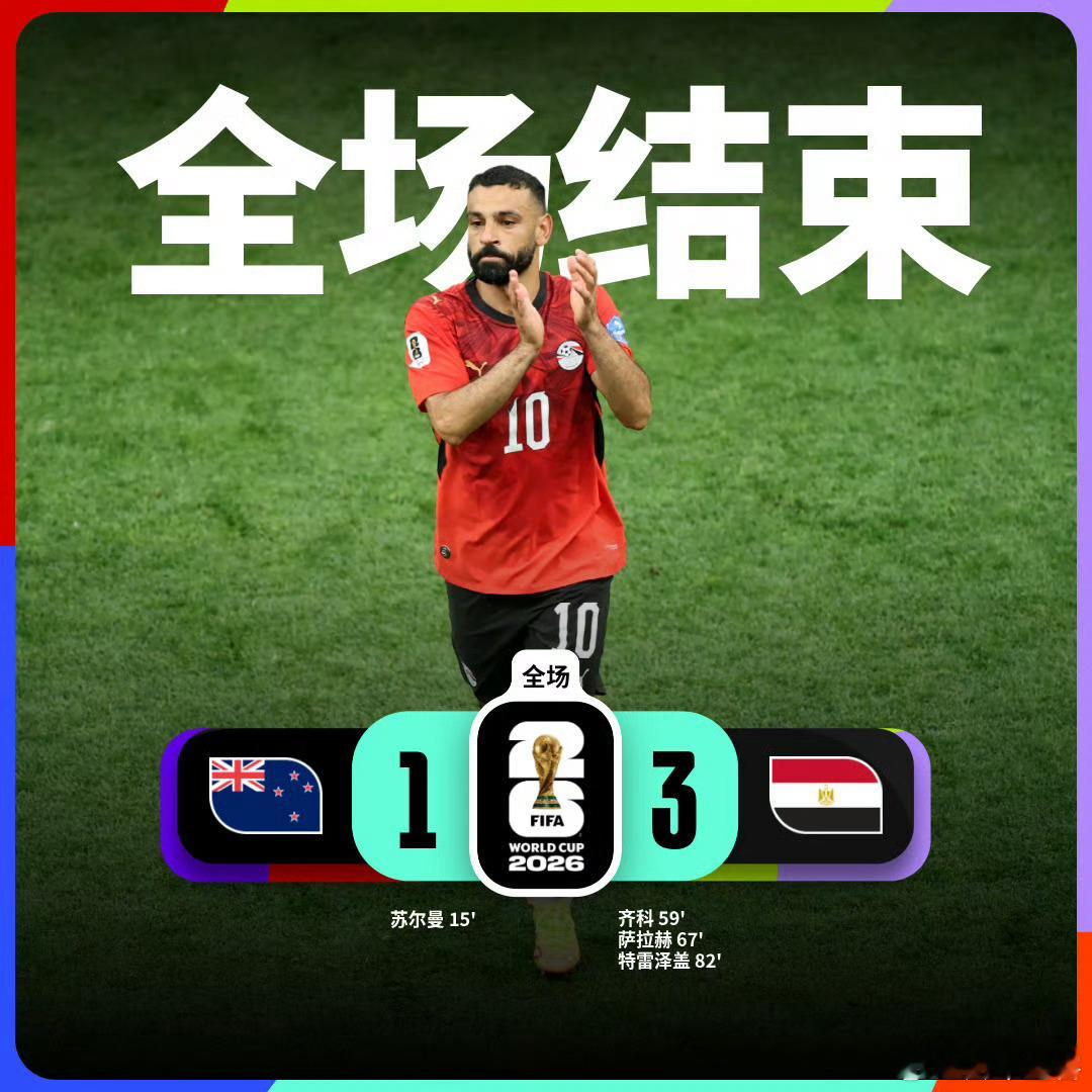 体育比赛美加墨世界杯2026美加墨世界杯新西兰1比3埃及美加墨世界杯小组赛G组第