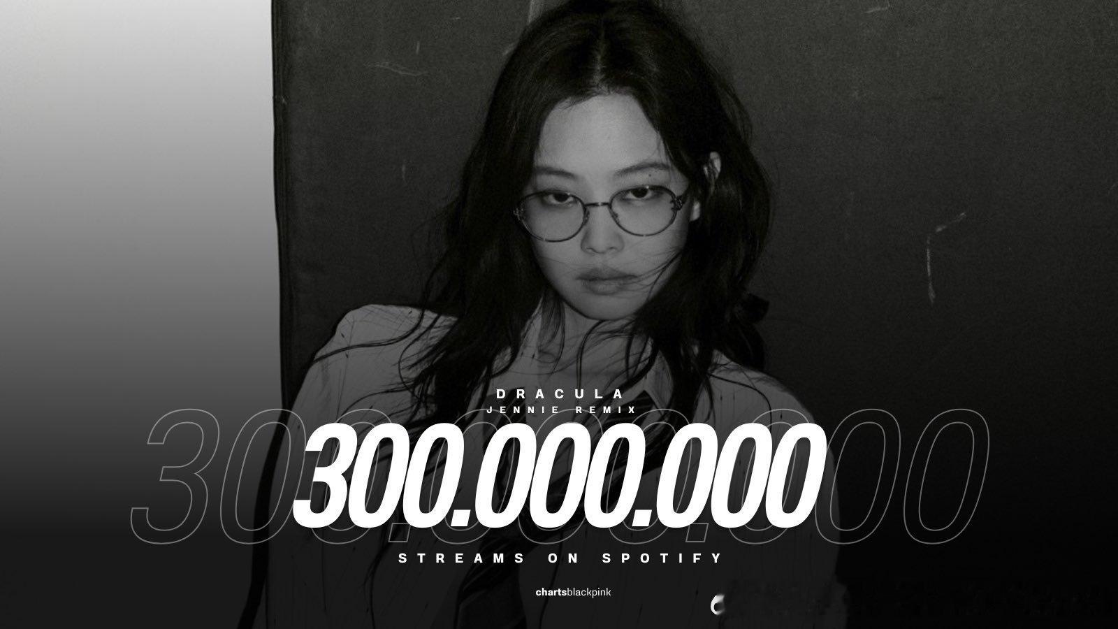 「Dracula」混音版Spotify流媒突破3亿🔥耗时115天，快于原版的1