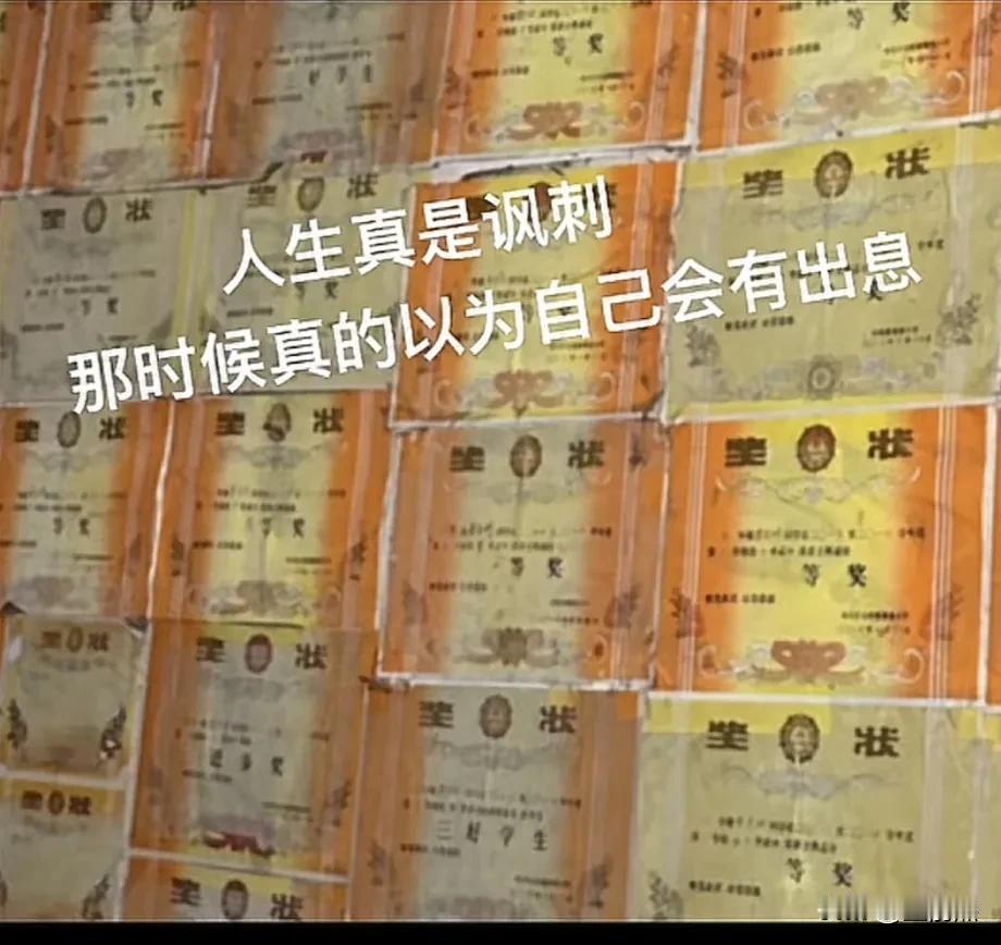 人生真是讽刺，那时候全家都把希望寄托在我身上，以为长大了会有出息。

考到大城市
