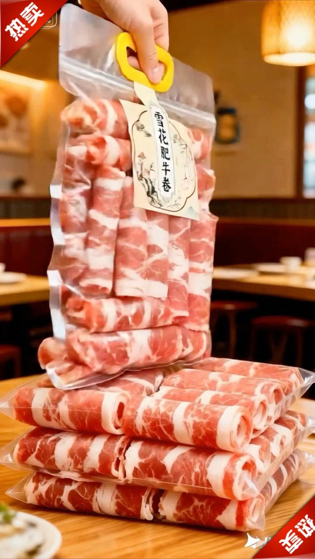 爱吃火锅的看过来！这雪花肥牛卷简直是火锅界的“神仙食材”！无论是放进滚...
