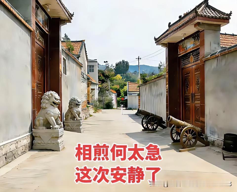 这个架山炮的这户人家有点儿过了吧。人家搁两个石🦁，不算冒犯你们家吧。你搭两个山