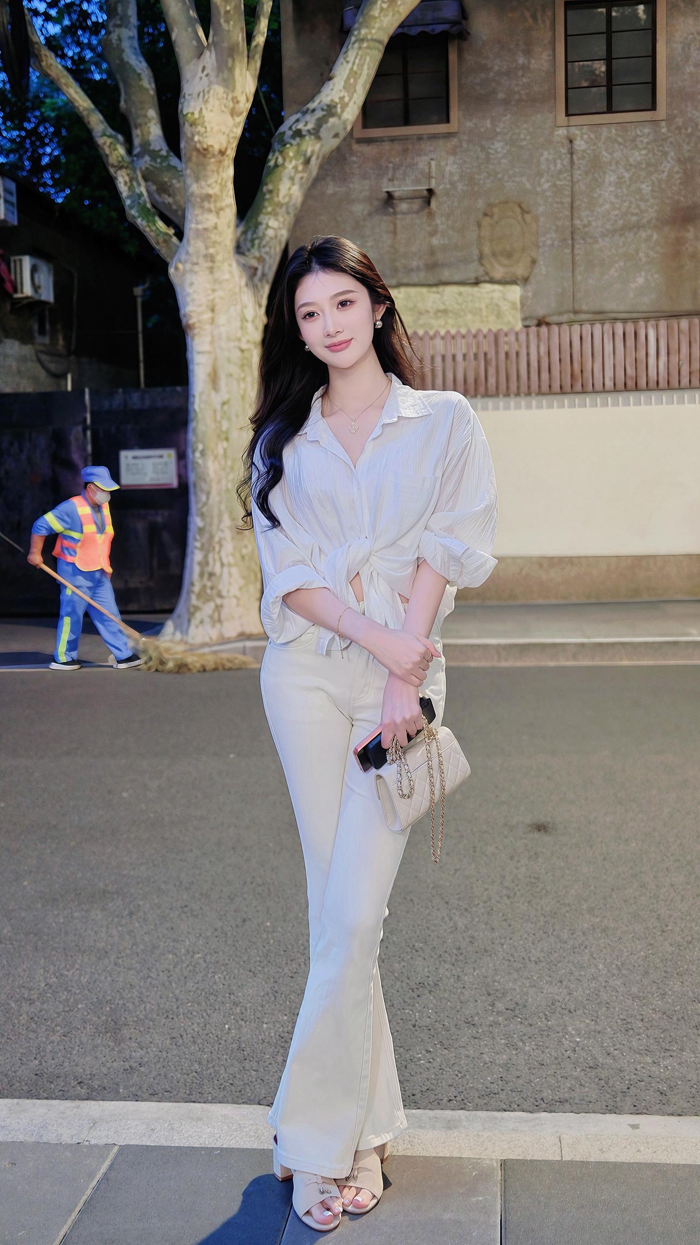 上海街拍｜晶晶。山西女孩00后176，时尚博主，单身