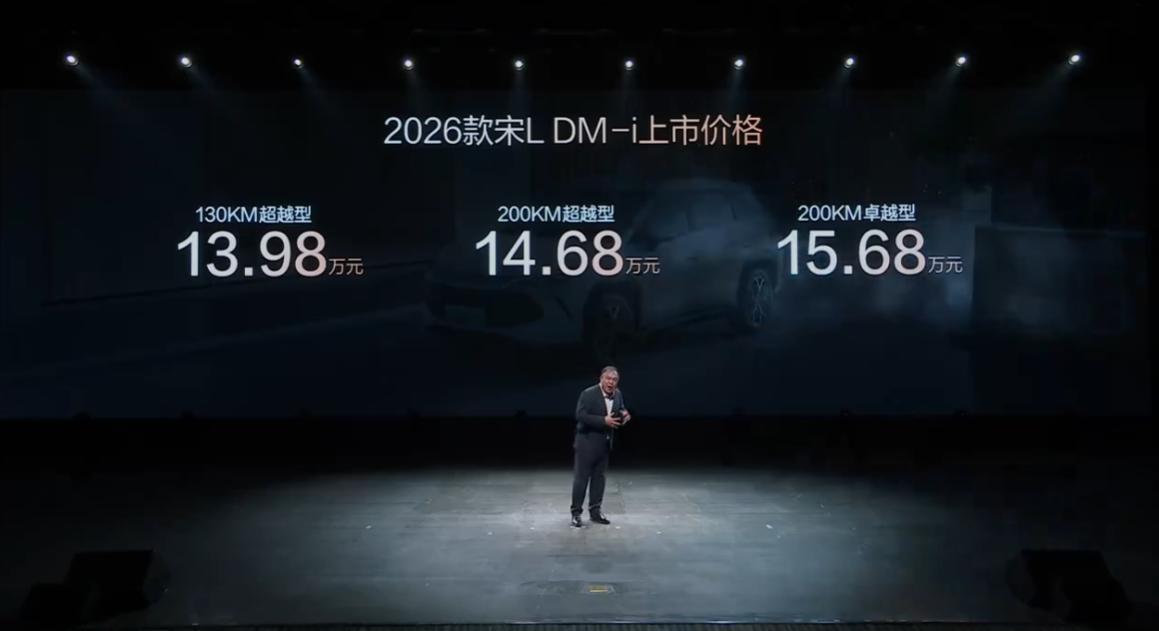 性价比爆炸，2026款的宋只要9.98-15.68万了
宋L DM-i 基础参数